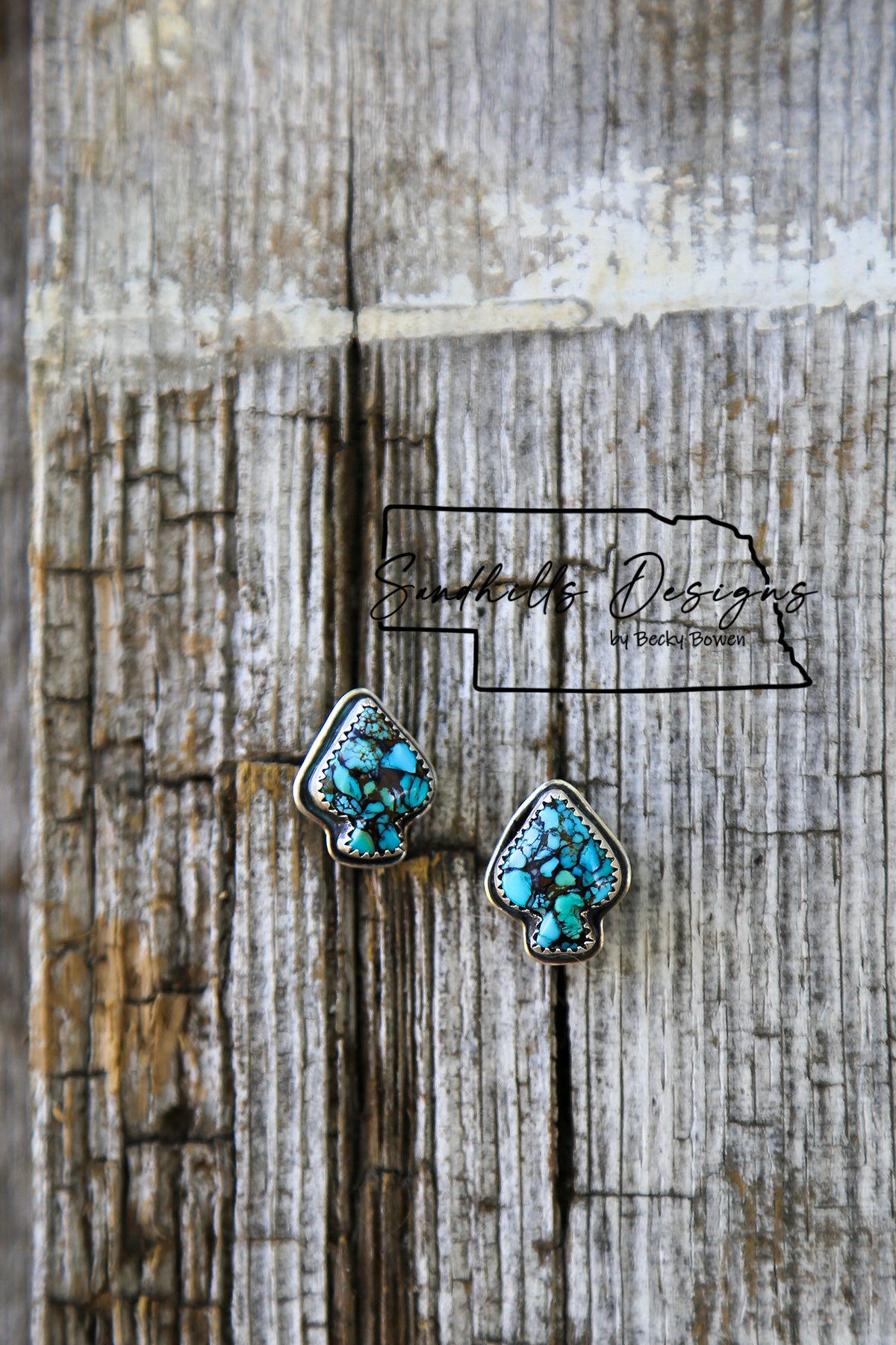 Compressed Nugget Spade Earrings