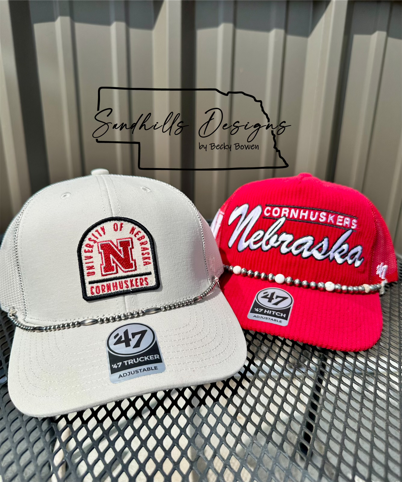 Bone Husker Hat with Trucker Hat Chain