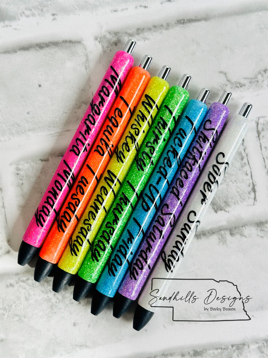 Drinking Day of Week Pen Pack