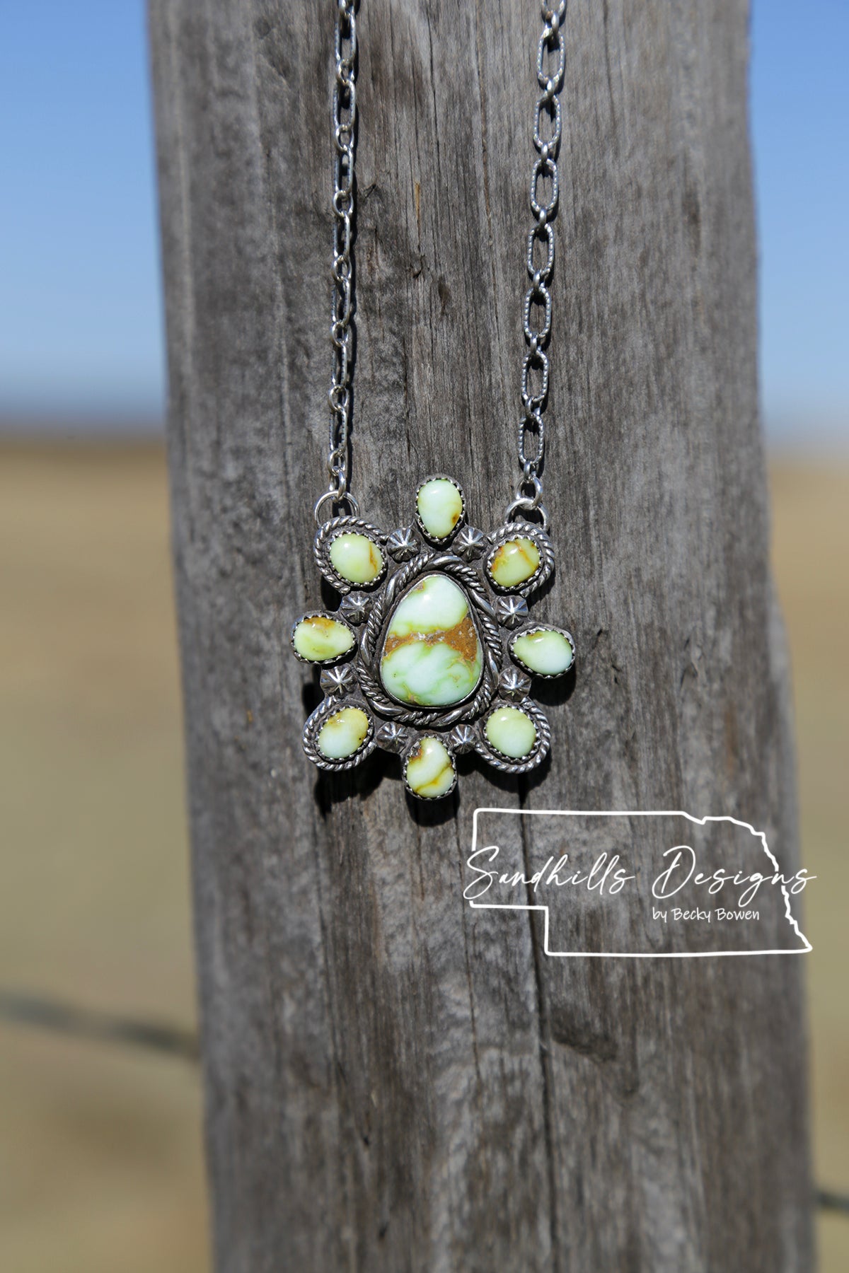 Palomino Cluster Necklace