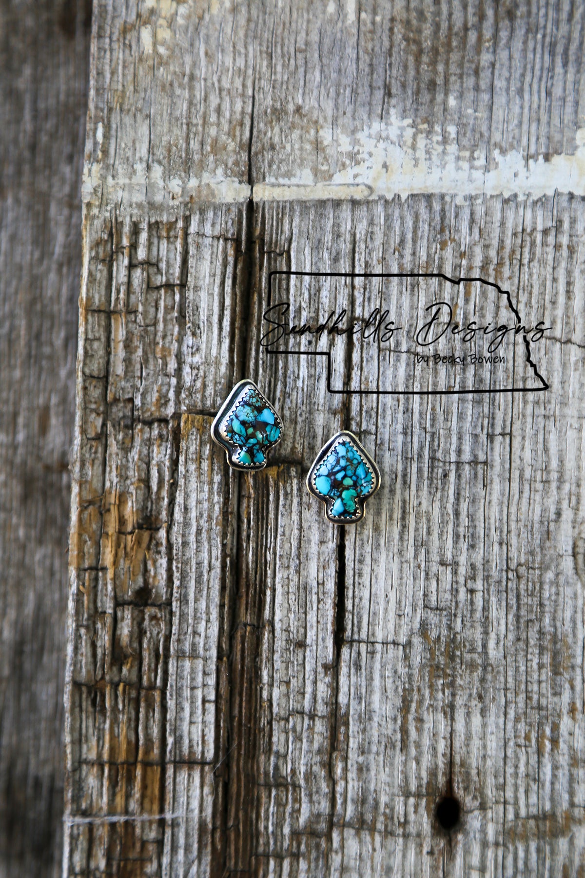 Compressed Nugget Spade Earrings