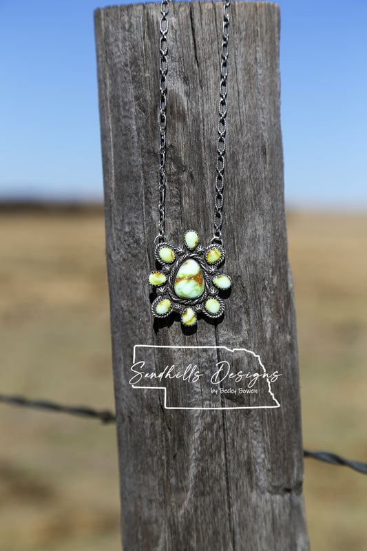 Palomino Cluster Necklace