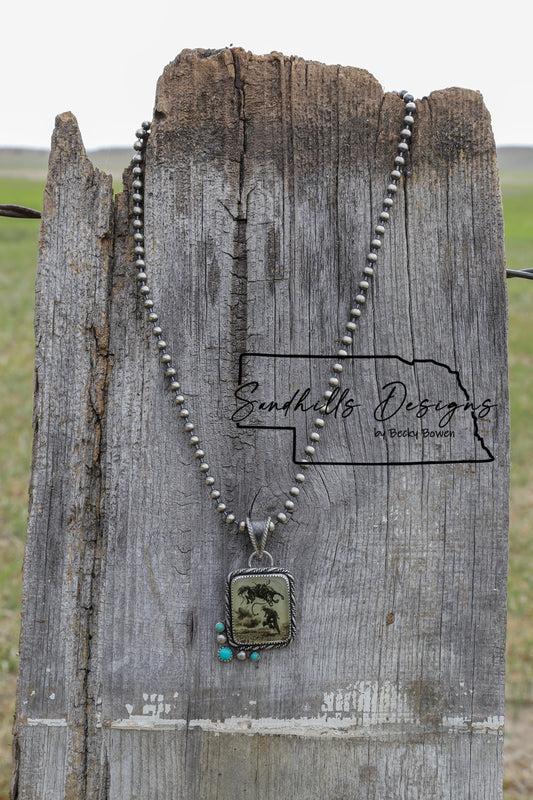 Bucking Bronc Necklace